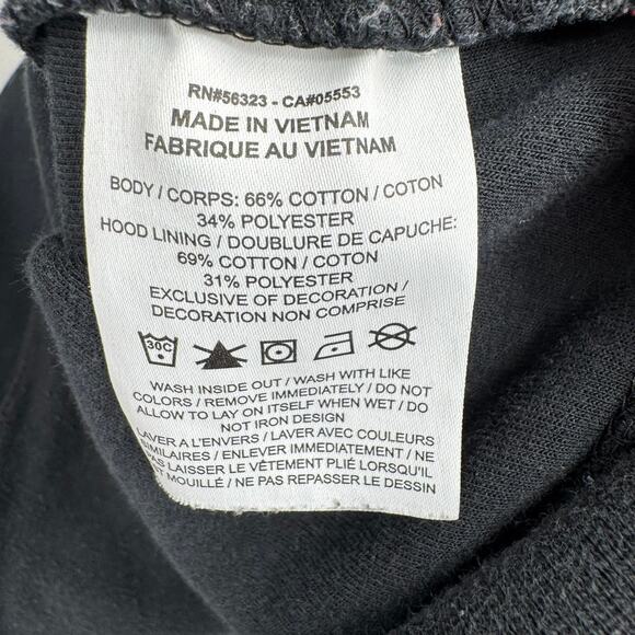 Nike Sportswear Swoosh Tech Fleece Pullover Hoodie Mens Medium Black White - Picture 7 of 13